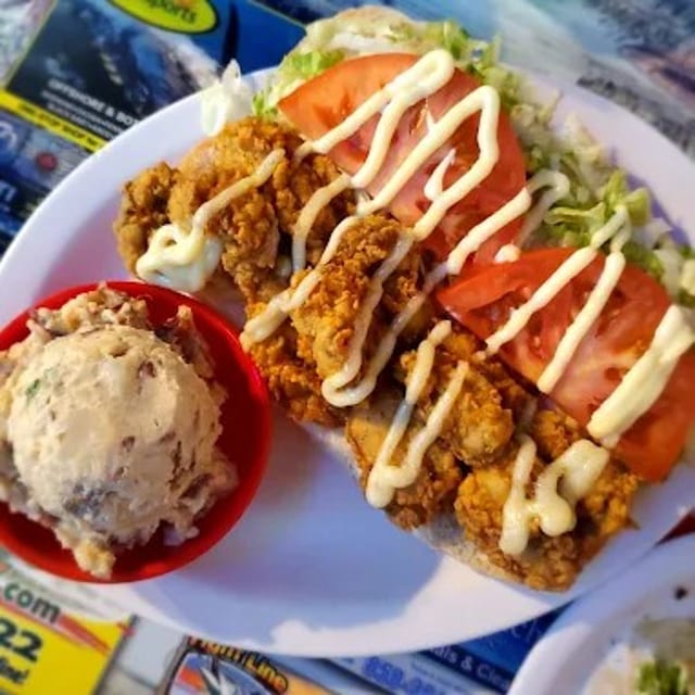 "Oyster" sandwich.