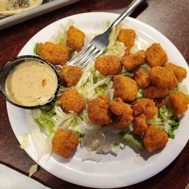 Fried fish bites.